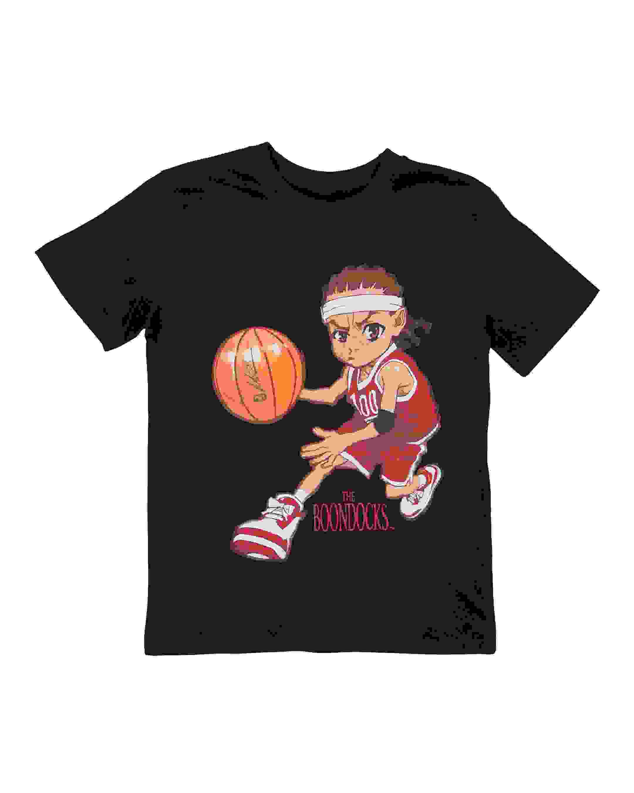 Boondocks Basketball Big Boys' Black Tee